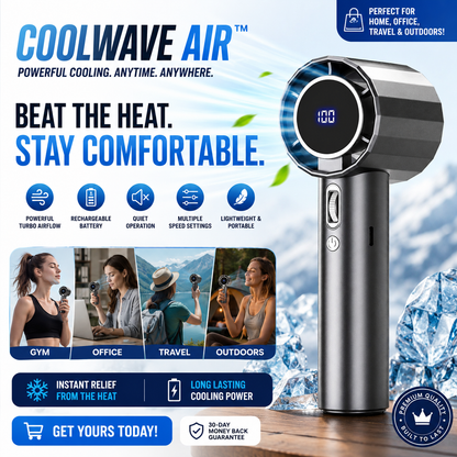 CoolWave Air™ | Portable Turbo Cooling Fan